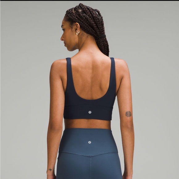 Lululemon Align V-Neck Bra Light Support C/D Cup True Navy Size 6 - Picture 2 of 5